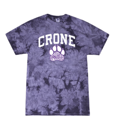 7402 - Deep Purple Crystal Tie-Dye Tee
