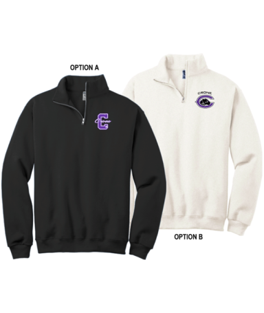 7408 - 1/4 Zip Premium Fleece Unisex Pullover (choose between Antique White and Black)