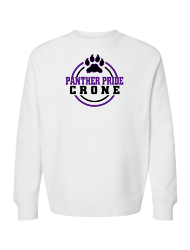 7412 - White Premium Crew Neck Fleece