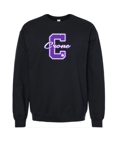 7413 - Black Premium Crewneck Fleece