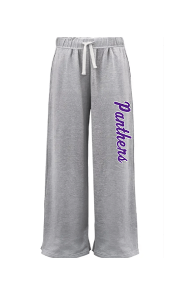 7414 - Girls/Ladies Athletic Heather Wide-Leg Premium Fleece Sweatpants