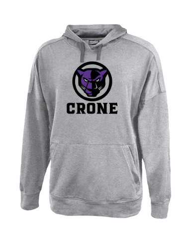 7416 - Heather Grey Performance Fleece Hoodie