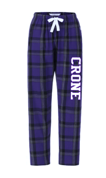 7423 - Deep Purple/Black Plaid Flannel Pants