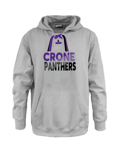 7431 - Heather Grey 2-Color Laced Heavy Weight Premium Fleece Hoodie