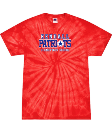 7628 - Red Cyclone Tie-Dye Unisex Tee