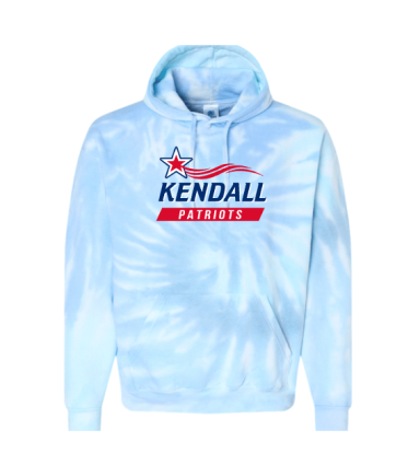 7631 - Sky Blue Unisex Tie-Dye Hoodie