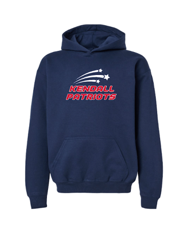 7632 - Navy Softstyle Premium Fleece Hoodie