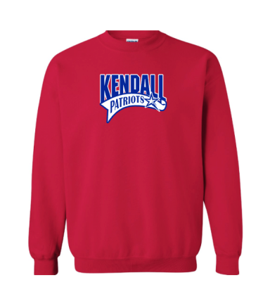 7635 - Red Premium Crewneck Fleece