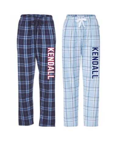 7638 - Navy/Columbia Blue or Sky Blue Unixes Flannel Pants