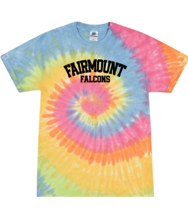2053 - Rainbow unisex Tie-Dye Tee