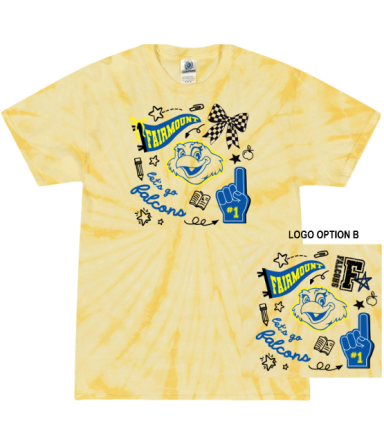 2055 - Soft Yellow Spiral Tie-Dye Unisex Tee