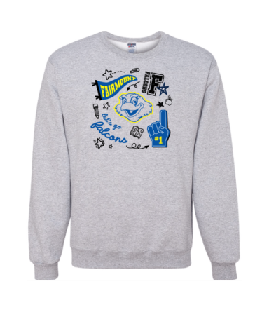 2057 - Athletic Heather Premium Crewneck Fleece (with Falcon logo)