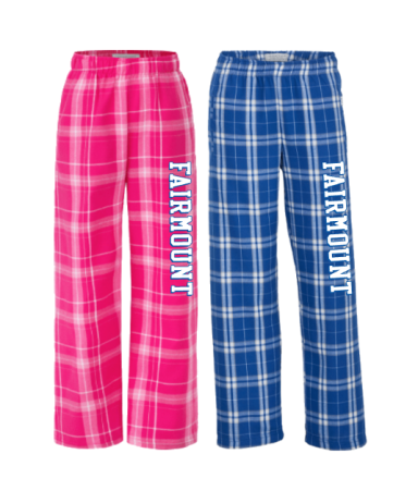 2062 - CHOOSE Pink or Royal Flannel Pants