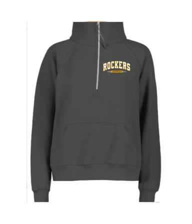 6010 - Ladies Graphite Boxy 1/2-Zip Fleece Pullover