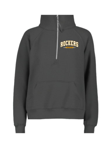 6010 - Ladies Graphite Boxy 1/2-Zip Fleece Pullover