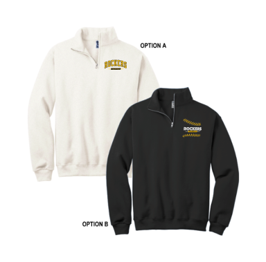 6011 - Unisex 1/4-Zip Premium Fleece Pullover (choose Antique White or Black)