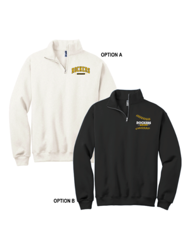 6011 - Unisex 1/4-Zip Premium Fleece Pullover (choose Antique White or Black)