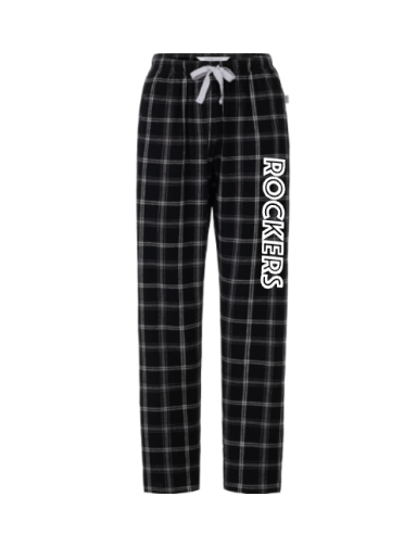 6012 - Black/White Flannel Pants
