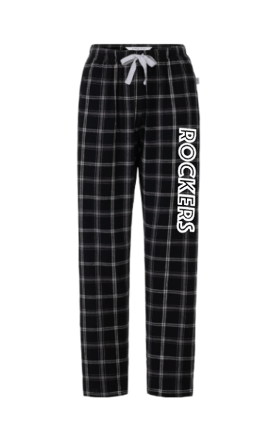 6012 - Black/White Flannel Pants