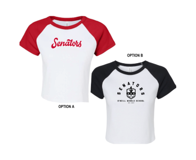 7001: 2-tone Crop Tee