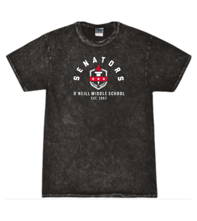 7002 - Black Vintage Tie-Dye Tee