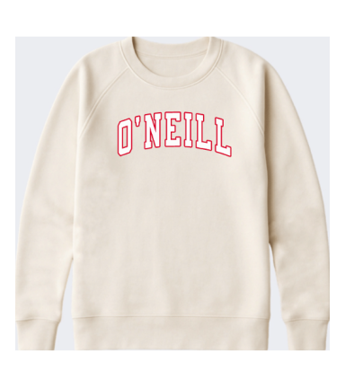 7013 - Youth/Ladies Off-White Oversized Crewneck Fleece